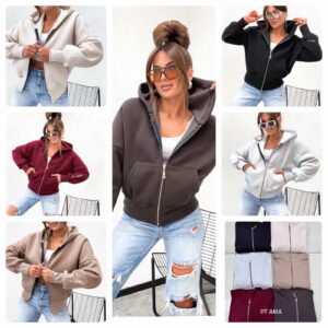 Bluza ocieplana na suwak - polska produkcja