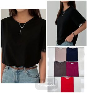 T-shirt z koronką - polska produkcja