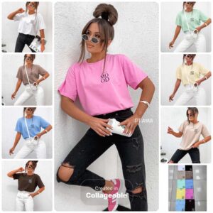 T-shirt bawełniany GOOD MOOD - polska produkcja