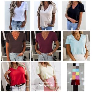 Bluzka Bawełniana Uni - Polska Produkcja