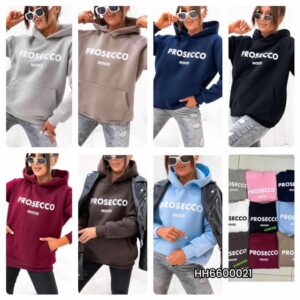 Bluza z kapturem ocieplana PROSECCO MOOD