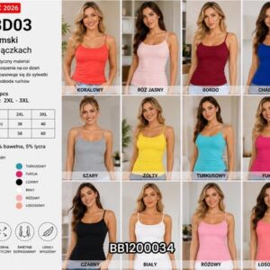top damski na ramiączkach