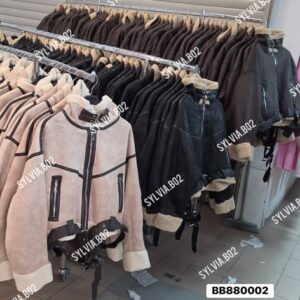 bluza rozpinana z futrem