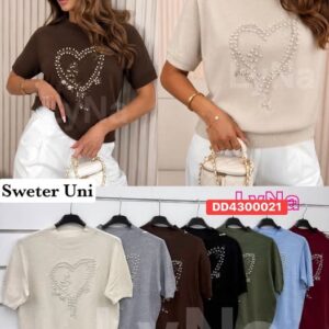 sweter uni serduszko