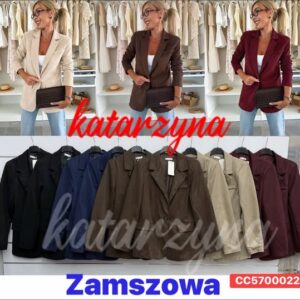 marynarka zamszowa