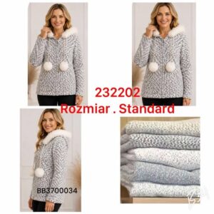 Bluza z kapturem zapinana na zamek.