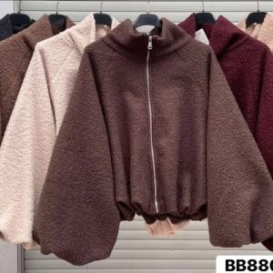 puszysta zapinana bluza